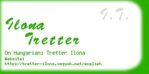 ilona tretter business card